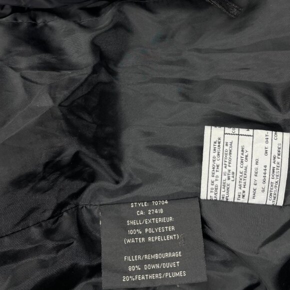 Oli Montreal Hooded Black Down Winter Coat Jacket Parka Women's Medium - Picture 10 of 12